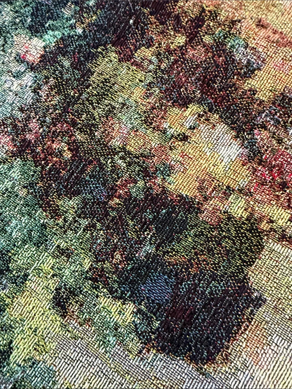 VTG French style Secret Garden scene Floral Tapestry wall Wall Art Hanging 56x38